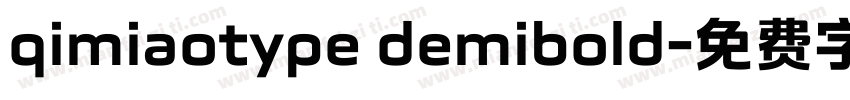 qimiaotype demibold字体转换